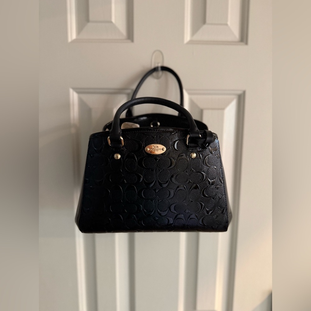 Coach Black Embossed Bag